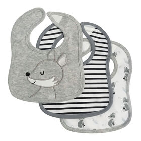 Accessorized Transparent Baby Bibs : Toronto kids clothing