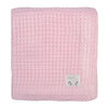 Couverture En Bambou Tricotée- Rose