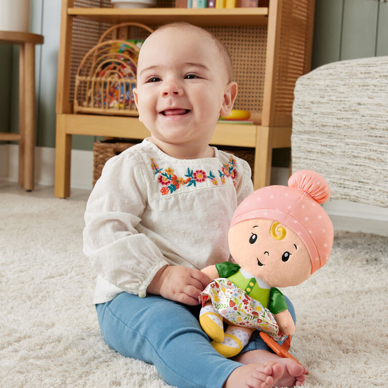 Fisher-Price Cuddle & Chime First Babydoll Infant Sensory Toy, Styles May Vary