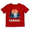 Canada Day Short Sleeve Tee - Red 4T