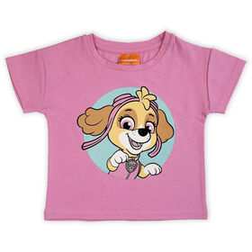 T-shirt à manches courtes Paw Patrol - Rose 
