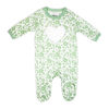 Sterling Baby 2 Piece Footie Set: Aqua Heart  9M