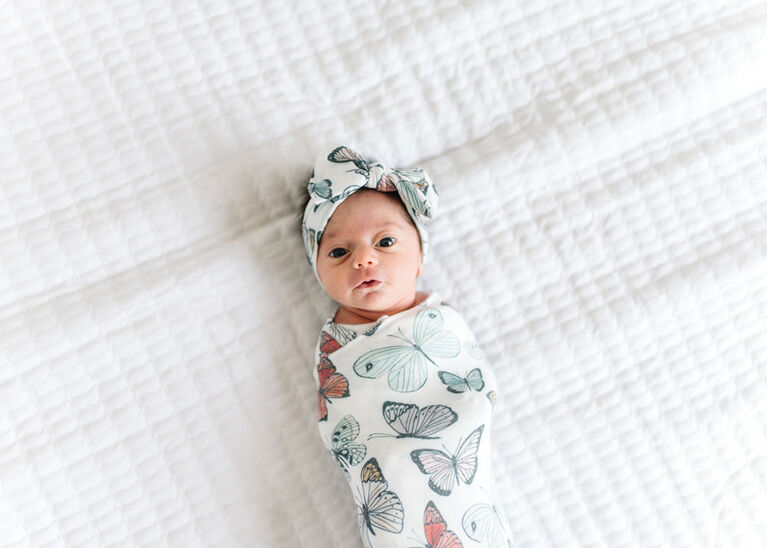 Copper Pearl Dot Swaddle