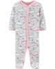 Carter's Whale Snap-Up Cotton Sleep & Play - Grey, 9 Months