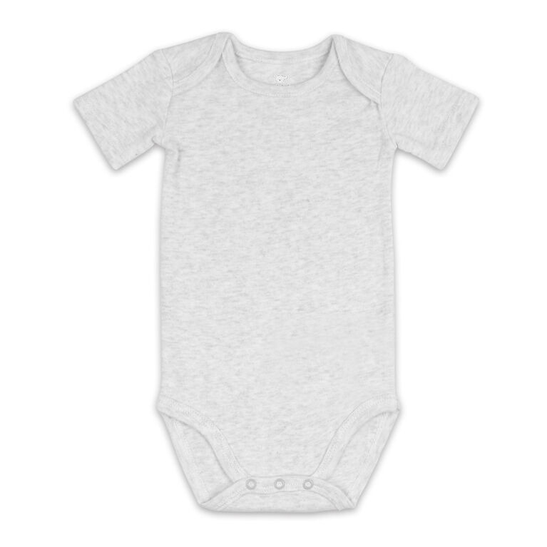 Koala Baby Short Sleeved Bodysuit - Heather Grey, Newborn