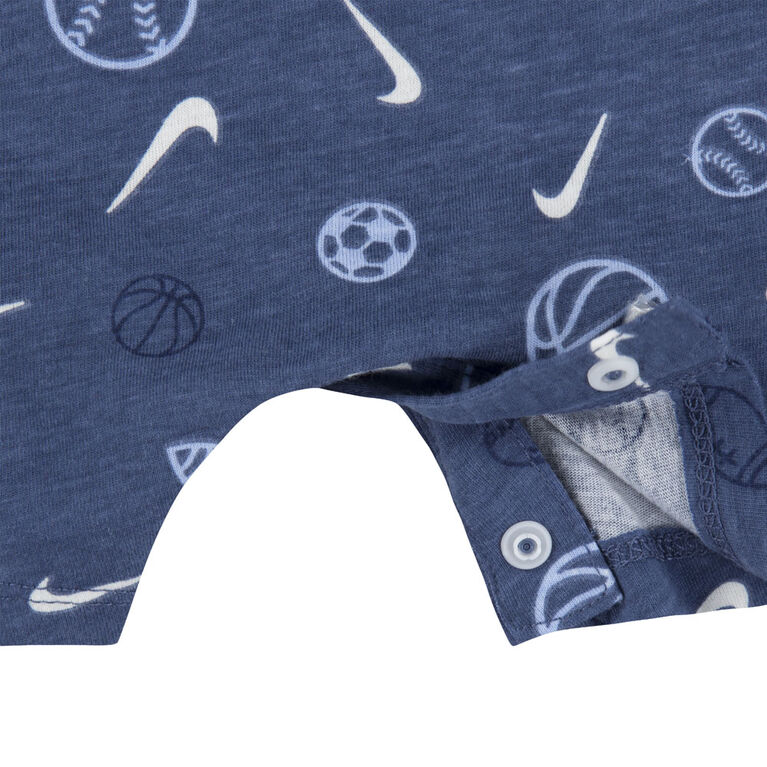 Nike Sports Ball Romper - Diffused Blue