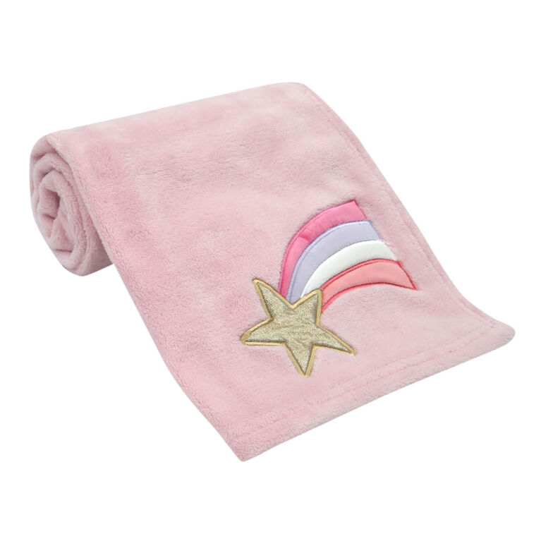 Bedtime Originals - Rainbow Unicorn Baby Blanket - Pink