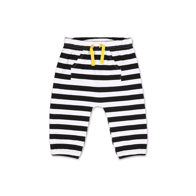 Koala Baby Safari Be Wild Rhino Long sleeve Bodysuit/Striped Pant 2 Piece Set, 3-6 Months