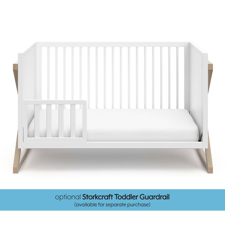 Storkcraft Equinox 3-in-1 Convertible Crib - White/Vintage Driftwood