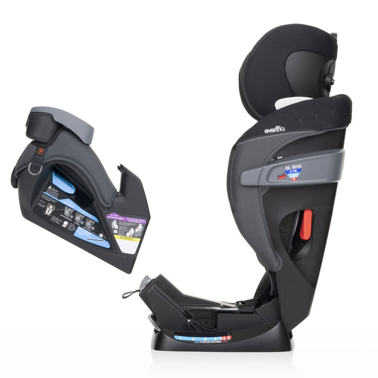 Evenflo All4One DLX 4-In-1 Convertible Car Seat (Kingsley Black)