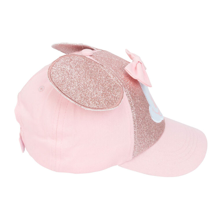Minnie Mouse Glitter 3D Hat Pink Size 4-6X