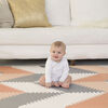 Skip Hop Geo Playspot Foam Floor Tiles, Grey/Peach