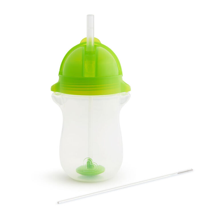 Munchkin- Any Angle Weighted Straw Cup - Green, 10 oz