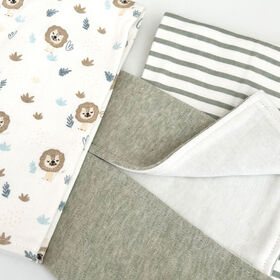 Koala Baby 3 pack Lions Jersey Burpcloths