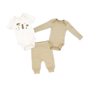 Naturelle 3 Piece Turn Me Around Set: Beige