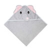 Baby Mode Signature Grey Elephant Hooded Towel