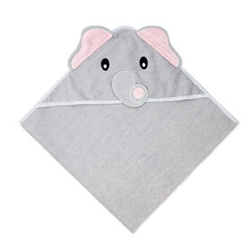 Baby Mode Signature Serviette à capuche éléphant gris
