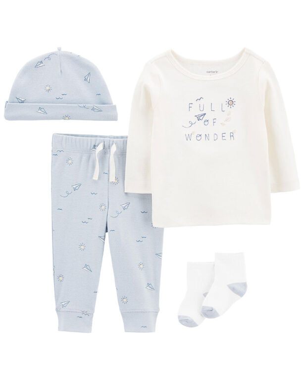 Carter's Four Piece Take Me Home Set Blue 
