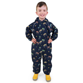 Kids Thin-Lined Rain Suits  | Big Trucks - 4T (4-5Y)