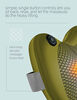 Oreiller de massage Shiatsu avec chaleur de Sharper Image - Jaune.