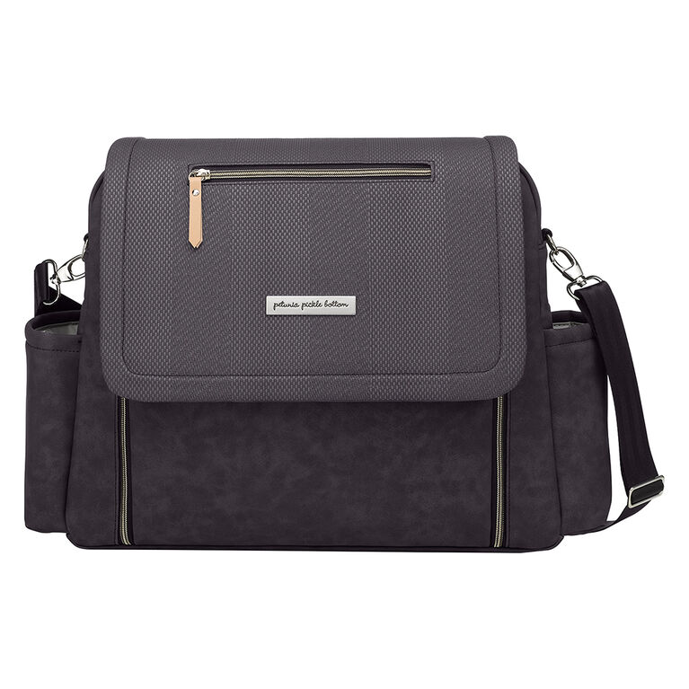 Petunia Pickle Bottom - Boxy Backpack Deluxe - Carbon Cable Stitch Leatherette