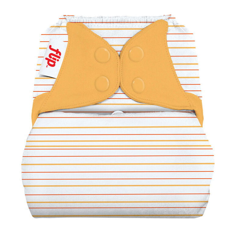 bumGenius Flip One-Size Diaper Cover - Clementine Stripes