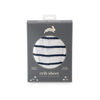 Red Rover - Cotton Muslin Crib Sheet - Navy Stripe - R Exclusive