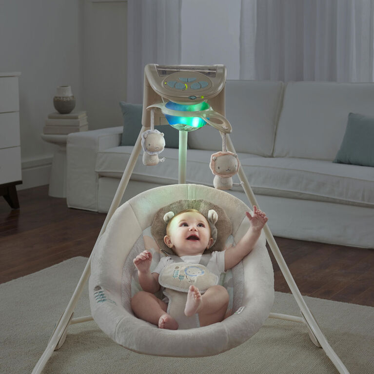 Ingenuity InLighten Cradling Swing - Lullaby Lion