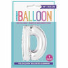14" Silver Letter Balloons - D