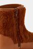 Animal Sherpa Boots Light Brown Size 7