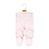 Naturelle 2 Piece Footed Pant Set: Pink