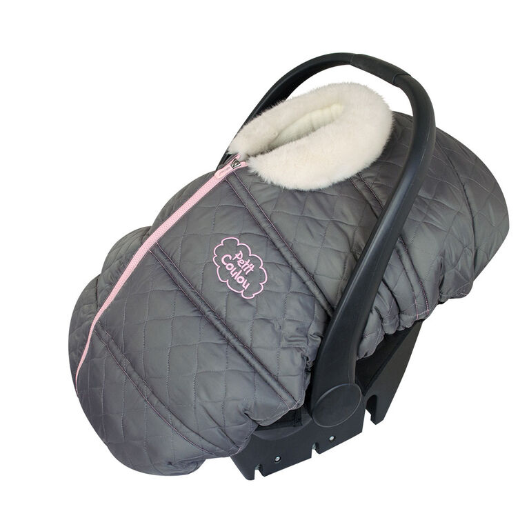 Petit Coulou winter car seat cover Grey Babies R Us Canada