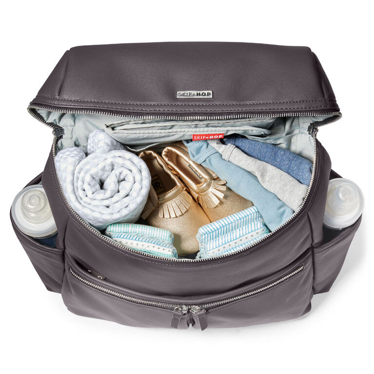 Skip Hop Flatiron Diaper Backpack Grey Raisin Babies R Us Canada