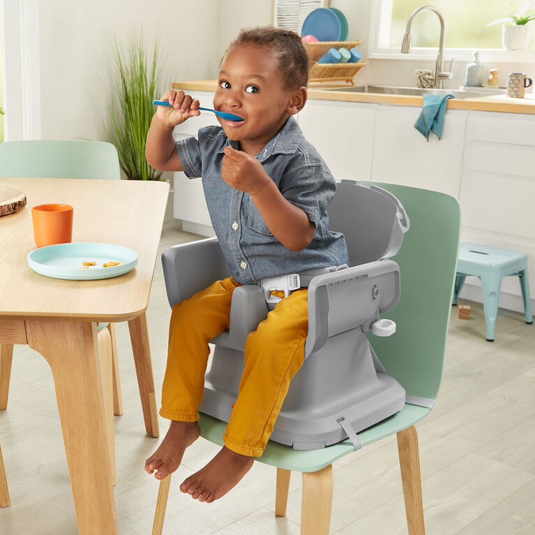 Fisher-Price - Chaise repas compacte - Feuillage marine - Notre exclusivité