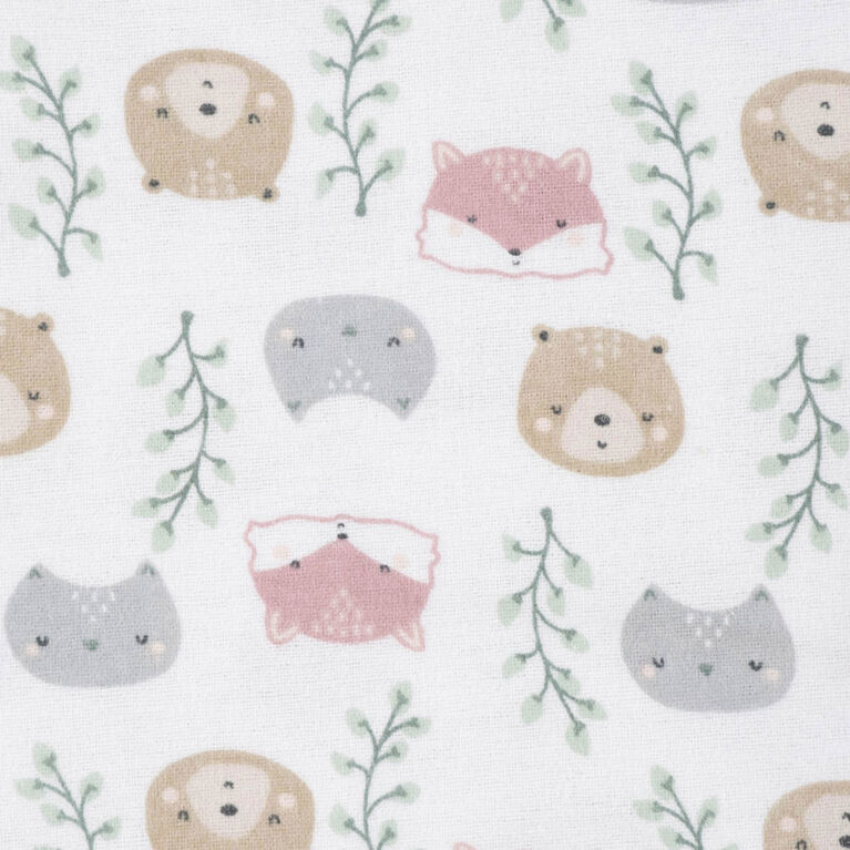 Paquet de 5 couvertures de flanelle pour bébé de Gerber - Rose des bois