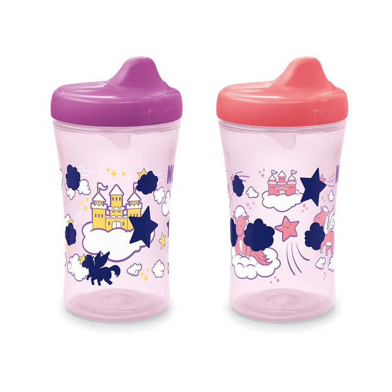 NUK Hide 'N Seek Hard Spout Cups, 10OZ, 2pk - Pink