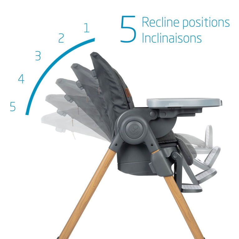 Maxi-Cosi Minla 6 in 1 High Chair - Classic Graphite