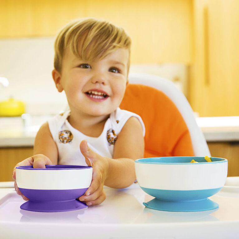 Munchkin Stay-Put Suction bowls, 3-Pack