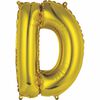 Ballons en forme de lettre or 14 " - D