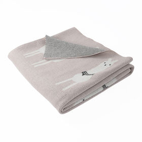 Baby's First by Nemcor Cotton Knit Baby Blanket, Llama