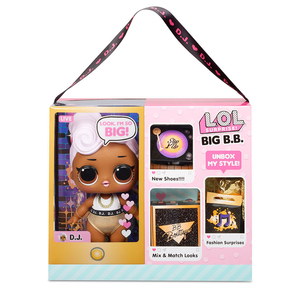 L.O.L. Surprise Big B.B. Big Baby D.J. 11 Large Doll Unbox Fashions Shoes Accessories Includes Playset Desk Chair and Backdrop Toys R Us Canada