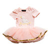 Olivia Rose – Short Sleeve Swan Tutu Dress – Pink – 12 Months