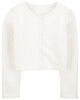 Carter's Button Front Cardigan Ivory 3T