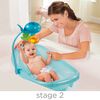 Baignoire pour nouveau-né à tout-petit Ocean Buddies de Summer Infant avec barre de jouets.