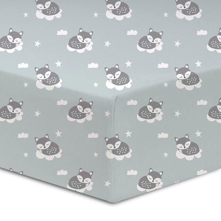 Koala Baby Lot de 1 drap en flanelle Sleepy Fox