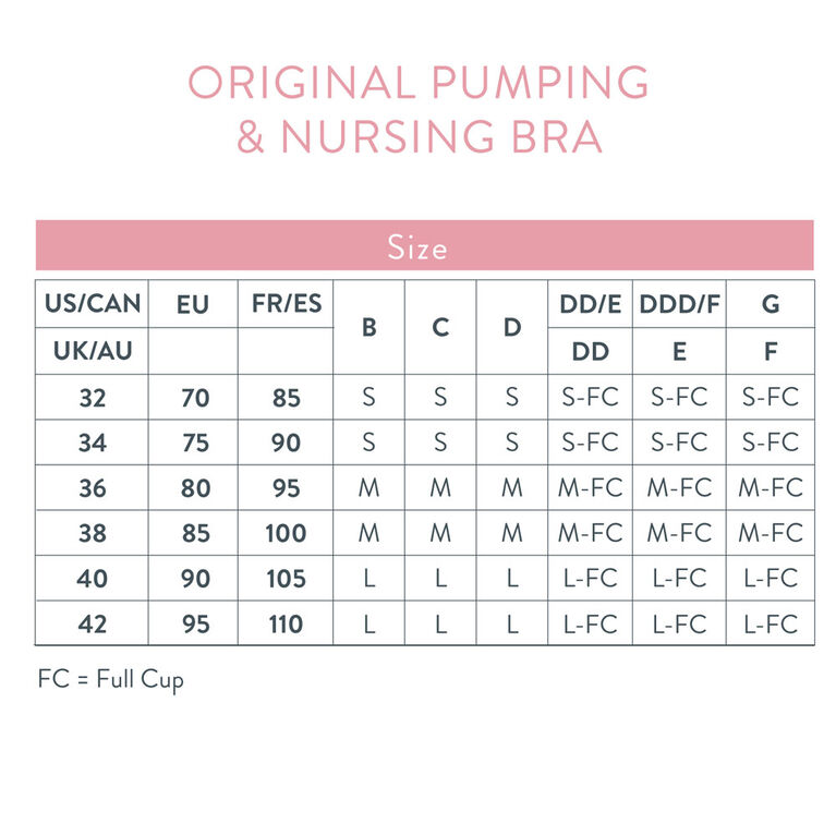 Original Pumping and Nursing Bra - Sustainable, Black, Medium