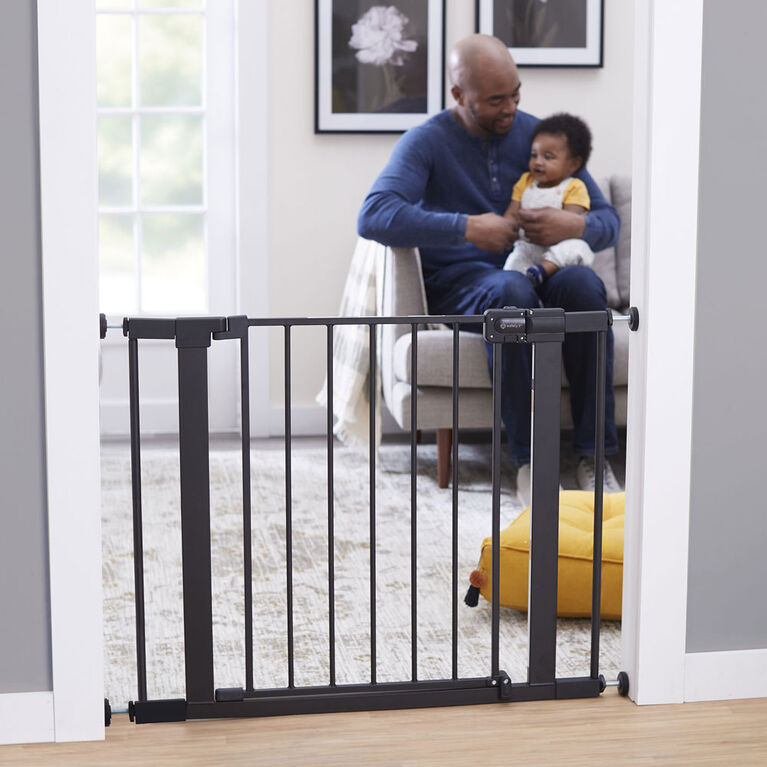 Safety 1st Easy Install Walk-Through Metal Gate- Black