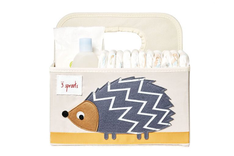 3 Sprouts - Diaper Caddy - Hedgehog