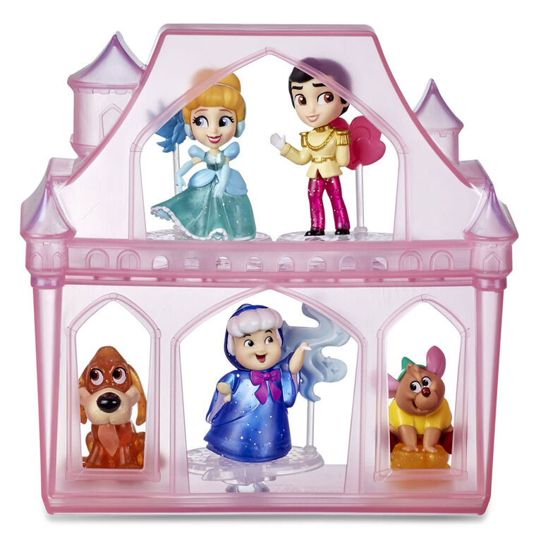 Disney Princess Comics, Aventures surprises de Cendrillon avec 5 poupées, accessoires et support, jouet amusant à déballer