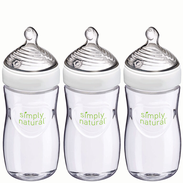 NUK Simply Natural Bottle 9oz - 3-Pack